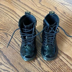 Toddler Dr. Marten 1460 Patent Boot Black Size 7